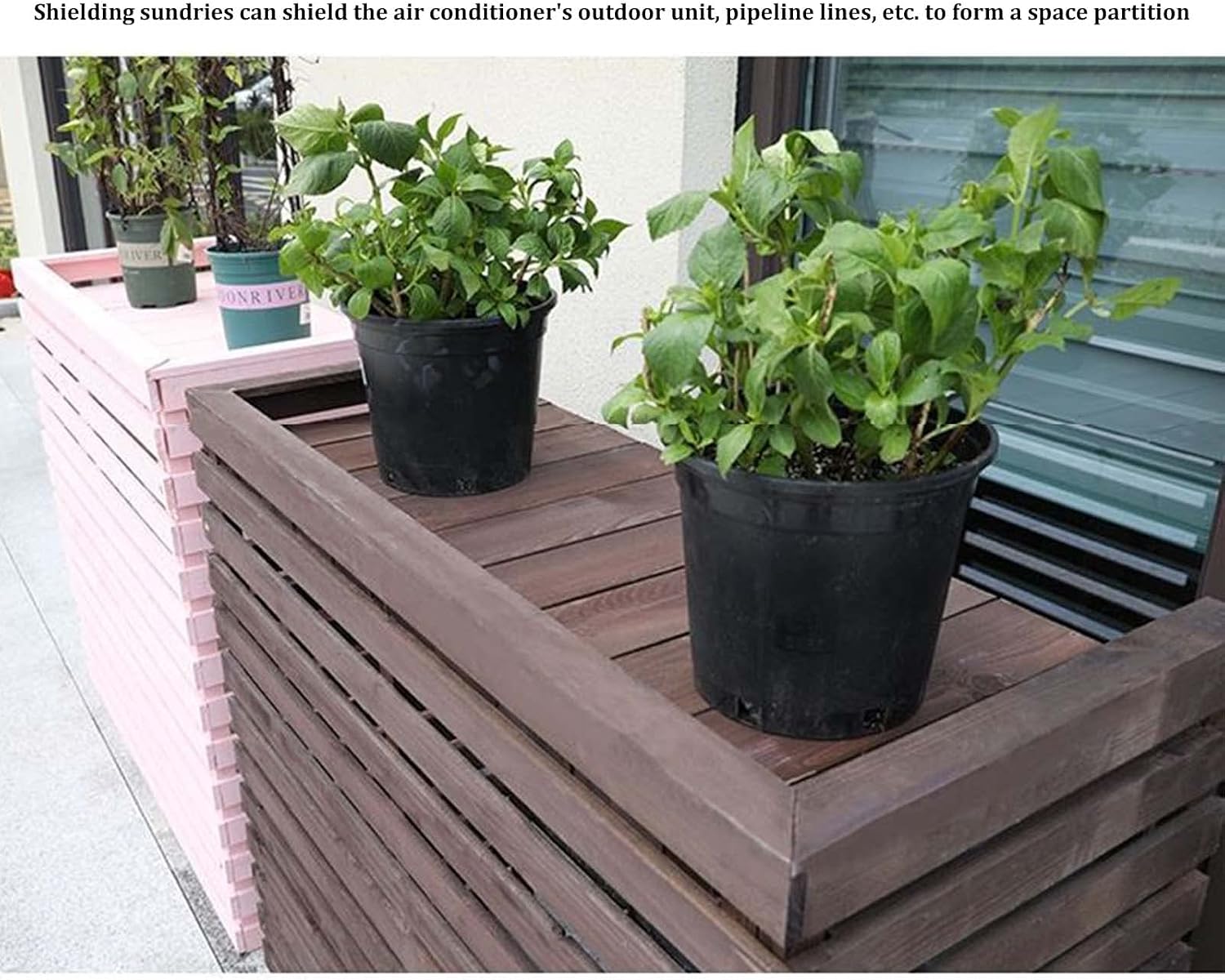 GENERIC Housse De Climatisation Extérieure – Volets élégants Résistants Aux Intempéries Pour Climatiseurs Centraux – Dissimulez Votre Unité De Climatisation Extérieure Avec élégance Et Durabilité