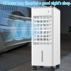 GENERIC Climatiseurs Portables Sans Fenêtre 9L Refroidisseur D'air évaporatif LED Affichage Portable Ventilateur De Refroidissement Purificateur D'air 3 Vitesses 90°Oscillant 8H Minuterie Refroidissement AC U