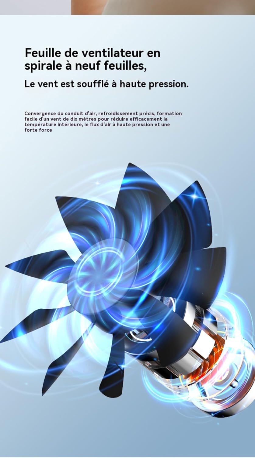  Climatiseur Portable, Ventilateur Refroidisseur D'air Silencieux Portable, Refroidisseur D'air 500 Ml, Ventilateur De Refroidissement De Bureau 3 En 1 Pour Chambre, Bureau, Dortoir étudiant