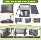 GENERIC Housse De Protection Pour Climatiseur D'extérieur En Aluminium 100 X 50 X 70 Cm – Protecteur De Condensateur Multifonction Avec Clôture D'intimité Pour Plantes Et Rangement D'outils De Jardin (gris)