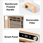 GENERIC Climatiseur Split Portable, Unité De Climatisation 5000 BTU Avec Wi-Fi Et Télécommande - Refroidissement Silencieux 40dB, Débit D’Air 130m³/h, Minuterie 12H Pour Camping-Car, Caravane, Campin 2m-Pipe