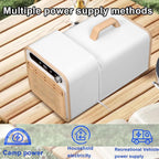 GENERIC Rafraichisseur D'air Silencieux Climatiseur Split Mobile Avec Poignée Et Tuyau Minuterie 12H Minuterie Aucune Installation Requise Pour Le Bureau Ou Le Camping(220v)