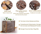  Housse De Protection Pour Climatiseur Extérieur, Unité De Condensation En Bois Durable, Pour Boîtier De Poubelle Autoportant, écran De Clôture Marron Pour Climatiseur