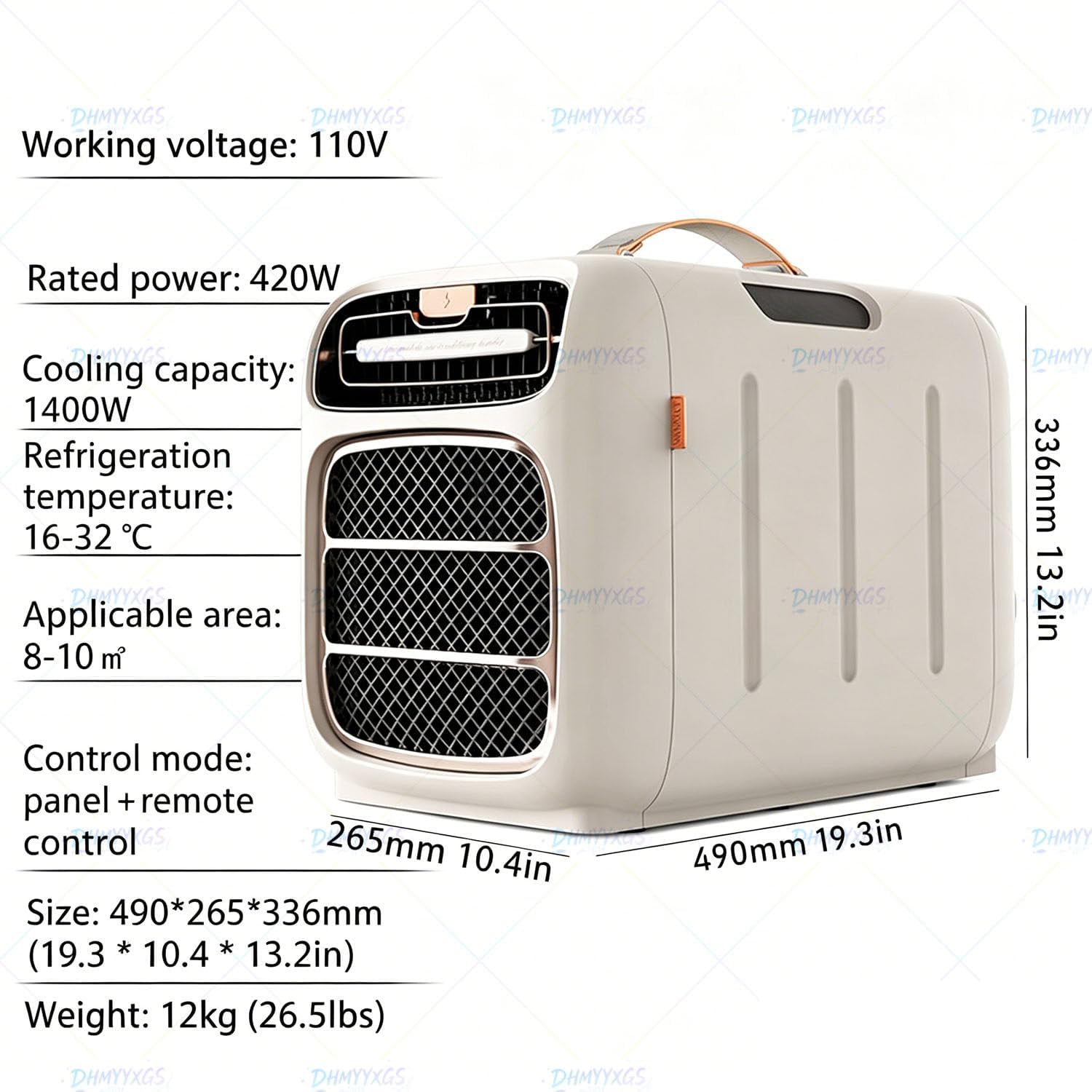  Climatiseur Ultra-Fin Camping-Car 12v CC,Unité Mobile Refroidissement Rapide Sans Tuyau D’évacuation,Design Léger Pratique Pour Camping Caravane Fourgon Onlycooling