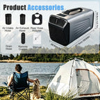  Climatiseur Portable Pour Tentes De Camping, Avec Fonction Déshumidificateur, Faible Consommation D'énergie, Surface De Refroidissement De 8 à 10 M²,Pour Camping-Cars Et Les Vans Aménagés. 12V/220V