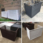 GENERIC Couvertures En Aluminium Pour Climatiseur - Protection Centrale Du Condensateur AC - Protection De Pompe à Chaleur CVC - Couvercle De L'unité CA Résistant Aux Intempéries - Protection En Aluminium De