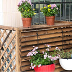  Filet De Protection Pour Climatiseur De Fenêtre, Unité De Condensation, Couvercle De Protection, Coque De Poubelle, Unité Extérieure, Décoration De Jardin, Cadre De Balcon, Plantes