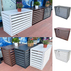  Housse Pour Climatiseur Extérieur – Housse En Aluminium Pour Unité De Climatisation Pour Une Utilisation En Extérieur, Protège Contre Les Feuilles Et Les Débris, Idéale Pour Les Clôtures Et