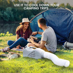  Climatiseur Portable Avec Double Système De Tuyau, 3 Vitesses De Vent Pour Le Camping, La Tente, Le Camping-car, La Voiture Et Le Confort Des Voyages