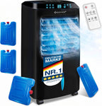  KESSER® Climatiseur Mobile 4 En 1 – Refroidisseur D'air Avec Télécommande Et Minuterie, Réservoir D'eau De 10 L, Ionisateur Et Humidificateur, Ventilateur Climatiseur Sans Tuyau D'évacuation, 3