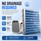 Climatiseur Portable 5100 BTU Camping, Caravanes, Camions, Tentes, Pêche, Petites Pièces Et Animaux Compagnie. Unité Climatisation Compacte L'extérieur Ou L'intérieur, Idéale Rafraîchir Lors Voyage