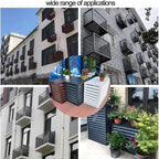  1.5P Climatiseur Mural Aluminium Composite Caisson Anti Bruit Pompe A Chaleur Support Climatiseur Exterieur Cache Clim,Étanche À La Poussière Et À L'eau Pour Intérieur Extérieur Support