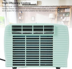  Climatiseur Portable, Camping AC 2300 BTU Avec Commande Vocale En Anglais Et Télécommande Pour Tente De Camping-car, Utilisation En Extérieur, Léger, économie D'énergie, Faible (Prise UE 220V)