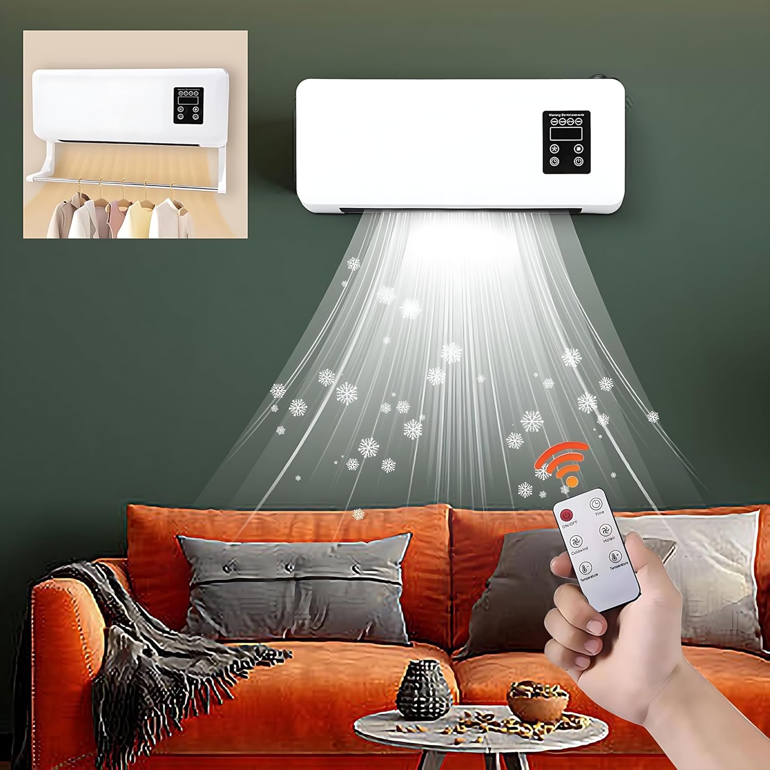  Ventilateur De Climatiseur Intelligent, Ventilateur De Climatiseur Portable Sans Conduit, | Unité De Climatisation Murale Sans Chauffage Et Conduits De Climatisation | Climatiseurs Portables à Télécom