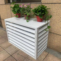  Écran De Clôture Pour Climatiseur, Housses Pour Climatiseur Extérieur, Cache-climatiseur, étagère De Rangement Pour Présentoir De Plantes D'extérieur, Housse De Protection Pour Condenseur Ex