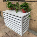 GENERIC Housse De Poubelle D'extérieur, Climatiseur Multifonction, Housse En Aluminium, Réduction Du Bruit, Installation Facile, Idéale Pour Une Utilisation Dans Le Jardin Et Le Balcon
