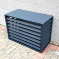  Housse De Protection Multifonction Pour Climatiseur Extérieur, Pompe à Chaleur En Aluminium 1,5P, Protection Résistante Aux Intempéries Pour Jardin Et Fleurs (gris, 2-3P)