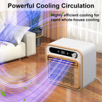 GENERIC Climatiseur Split Portable, Unité De Climatisation 5000 BTU Avec Wi-Fi Et Télécommande - Refroidissement Silencieux 40dB, Débit D’Air 130m³/h, Minuterie 12H Pour Camping-Car, Caravane, Campin 2m-Pipe