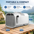  Climatiseur Portable 5100 BTU Camping, Caravanes, Camions, Tentes, Pêche, Petites Pièces Et Animaux Compagnie. Unité Climatisation Compacte L'extérieur Ou L'intérieur, Idéale Rafraîchir Lors Voyage