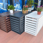  Housse De Protection Décorative Pour Climatiseur Extérieur, Clôture D'intimité, Protection Contre Les Intempéries, Protection Contre Le Vol Pour Unité De Climatisation, Housses D'extérieur Robustes