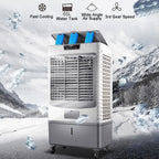GENERIC Refroidisseur D'air évaporatif Portable, Ventilateur à 3 Vitesses Avec Oscillation à 120 °, Réservoir 55L Pour Les Bureaux à Domicile, Fonctionnement Silencieux, Mobilité Facile, Solution De Refroidis