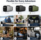  Climatiseur Mobile Portable 5200 BTU, 400W Climatiseur De Tente Avec Compresseur, Refroidissement Rapide Et Mode Nuit, Déshumidificateur Ventilateur Pour Camping, Van, RV Et Petit Espace