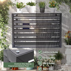 GENERIC Housse De Protection En Aluminium Pour Climatiseur D'extérieur – Écran De Clôture AC Résistant Aux Intempéries Et Bouclier De Protection Contre Le Condensateur – Assemblage Facile Pour Toutes Les
