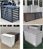 GENERIC Housse De Protection Multifonction Pour Climatiseur Extérieur 1,5P En Aluminium - Résistante Aux Intempéries - Pour Jardin Et Terrasse (gris, 1,5P)